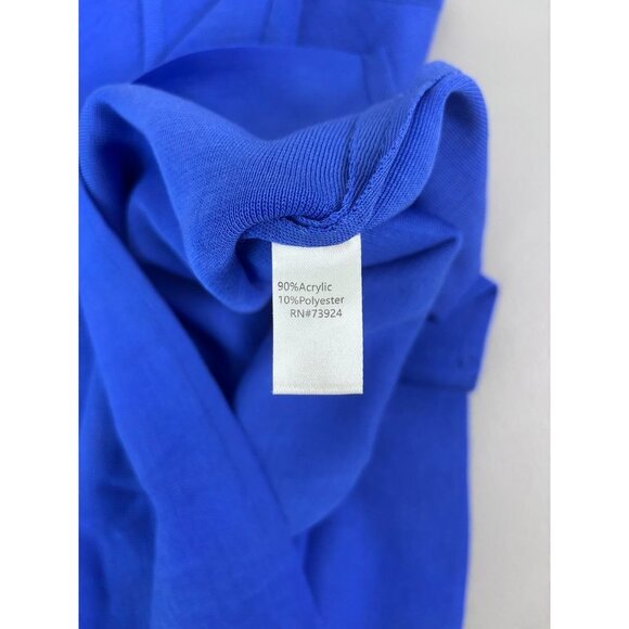 Ming Wang women’s large royal blue knit scoop neck tank top casual - Picture 7 of 7